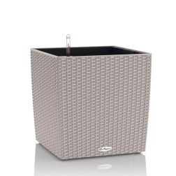 Lechuza CUBE Cottage Sand Brown műanyag növénytartó 50 cm