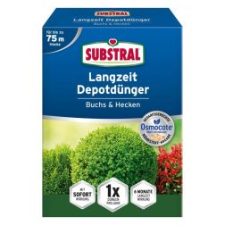 Substral Osmocote Hosszú hatástartamú trágya buxus /tuják/fenyőfélék és sövénynövények számára 1,5 kg