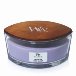 WoodWick Lavender Spa illatgyertya hajó