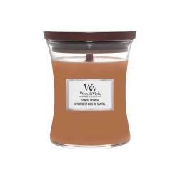 WoodWick Santal Myrrh kicsi üveg illatgyertya