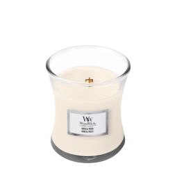 WoodWick Vanilla Musk kicsi üveg illatgyertya