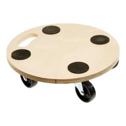 Fa görgős alátét többrétegű 38 cm natúr színben