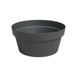Artevasi Capri Bowl Anthracite műanyag növénytartó 25 cm