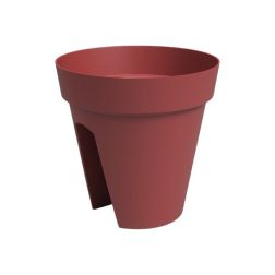 Artevasi Capri Balcony Dark Red műanyag növénytartó 30 cm