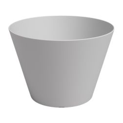 Artevasi Porto Bowl Mate Light Grey műanyag növénytartó 20 cm