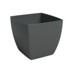Artevasi Siena Matt Antracite műanyag növénytartó 14 cm