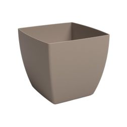 Artevasi Siena Matt Taupe műanyag növénytartó 14 cm
