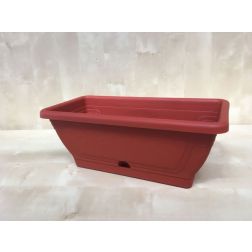 Il-pe világosbarna virágláda tálcával, 40 cm