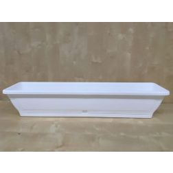 Il-pe fehér virágláda tálcával, 80 cm
