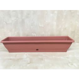 Il-pe terracotta virágláda tálcával, 80 cm