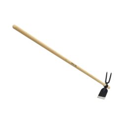 Villás kapa egyenes fa nyéllel, 125 cm