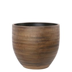 NDT Le Havre 20-01D Brown kerámia kaspó 14 cm