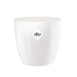 Elho Brussels Diamond Round 16 cm White, műanyag kaspó