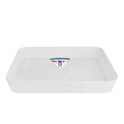 Elho Loft Urban Saucer Square White műanyag alátét 22 cm