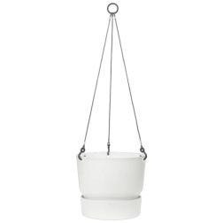 Elho Greenville Hanging Basket White műanyag függő növénytartó 24 cm