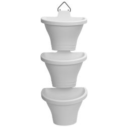 Elho Corsica Vertical Forest 24 White műanyag növénytartó szett 24 cm