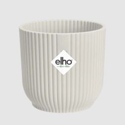 Elho Vibes Fold Round Mini Silky White műanyag növénytartó 7 cm