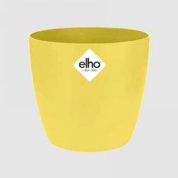 Elho Brussels Round Mini Fresh Yellow műanyag növénytartó 12,5 cm