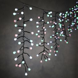 Jégcsap fényfüzér 390 színes LED égővel, 8 funkcióval és időzítővel