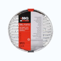 Grill kerek alum&iacute;nium t&aacute;lca 3 darab 35 cm
