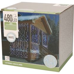 Fényfüggöny hidegfehér, 480 LED