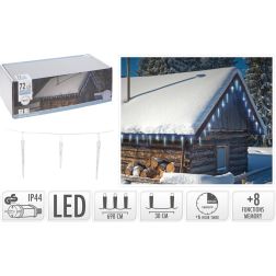 Fényfüzér hidegfehér fénnyel 72 LED