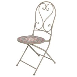 Bistro sz&eacute;k f&eacute;mből &ouml;sszecsukhat&oacute; 46 cm x 39 cm x 93 cm