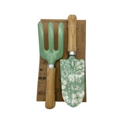 Decoris Kerti szerszámkészlet kerti gereblye kerti lapát 25/28cm zöld