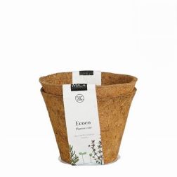 Mica Ecoco kerek k&oacute;kuszvir&aacute;gcser&eacute;p barna 2 darabos 20 x 25 cm