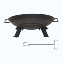 Tűzrakótál piszkavassal 55x46,5 cm