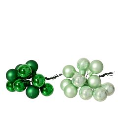 Mini &uuml;veg g&ouml;mbd&iacute;szek dr&oacute;ton z&ouml;ld sz&iacute;nben, 10 darab, 2 cm