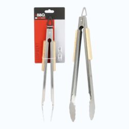 Grill csipesz fa nyéllel 37,5 cm
