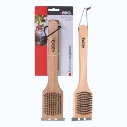 Grill tisztítókeve fa nyéllel 30 cm