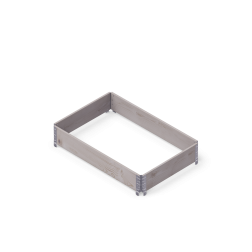Upyard fa magaságyás raklapkeret Eco 120 cm x 80 cm x 20 xm szürke