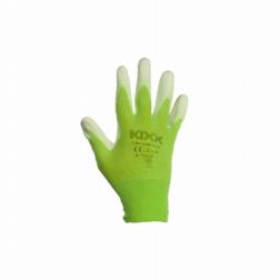 Kerti kesztyű z&ouml;ld 8-as nylon-polyuretan