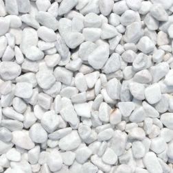 Scherf M&aacute;rv&aacute;ny d&iacute;szkavics kerekszemcs&eacute;s carrarai feh&eacute;r 16-25 mm 10 kg