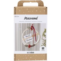 Karácsonyi macramé koszorú készlet