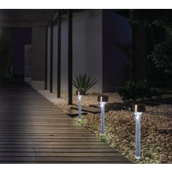 Nortene Amarys LED fényű leszúrható, kerti szolár lámpa 33 cm