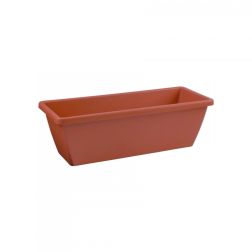 Elho Barcelona trough 40 cm terra színű, műanyag balkonláda