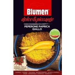 Blumen Peperone Paprica Giallo, csípős sárga pepperóni chili paprika vetőmag