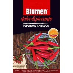 Blumen Peperone Tabasco, nagyon csípős tabasco pepperóni chili paprika vetőmag