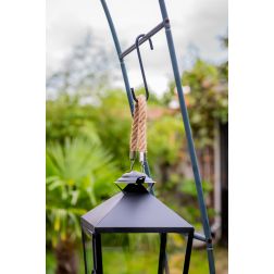Fém s-kampó virágkosárhoz, 15 cm