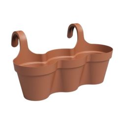 Artevasi Capri Balcony Triple Terracotta műanyag növénytartó 54 cm