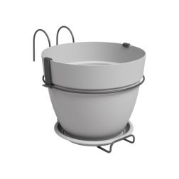 Artevasi Capri Campana Balcony Kit Light Grey műanyag növénytartó 20 cm