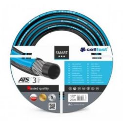 Cellfast ATS smart 13-100 3 rétegű rugalmas, csavarodásmentes locsolótömlő, kerti tömlő 1/2" 25 m