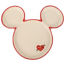 Mickey egér alakú tányér, 2,6x27,8x25 cm