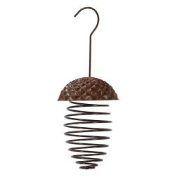 F&eacute;m makk alak&uacute; mad&aacute;retető spir&aacute;l, faggy&uacute;goly&oacute;nak, 23 cm