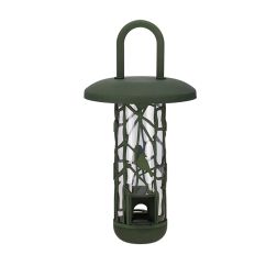 Esschert Design f&uuml;ggeszthető z&ouml;ld műanyag mad&aacute;retető 14,6x14,6x29,9 cm