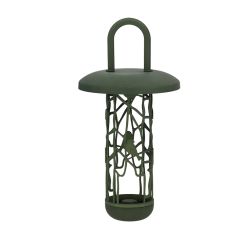 Esschert Design f&uuml;ggeszthető z&ouml;ld műanyag faggy&uacute;goly&oacute;-tart&oacute; mad&aacute;retető 14,6x14,6x29,9 cm