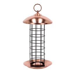 Esschert Design függeszthető arany fém faggyúgolyó-tartó madáretető 16,0x16,0x29,9 cm